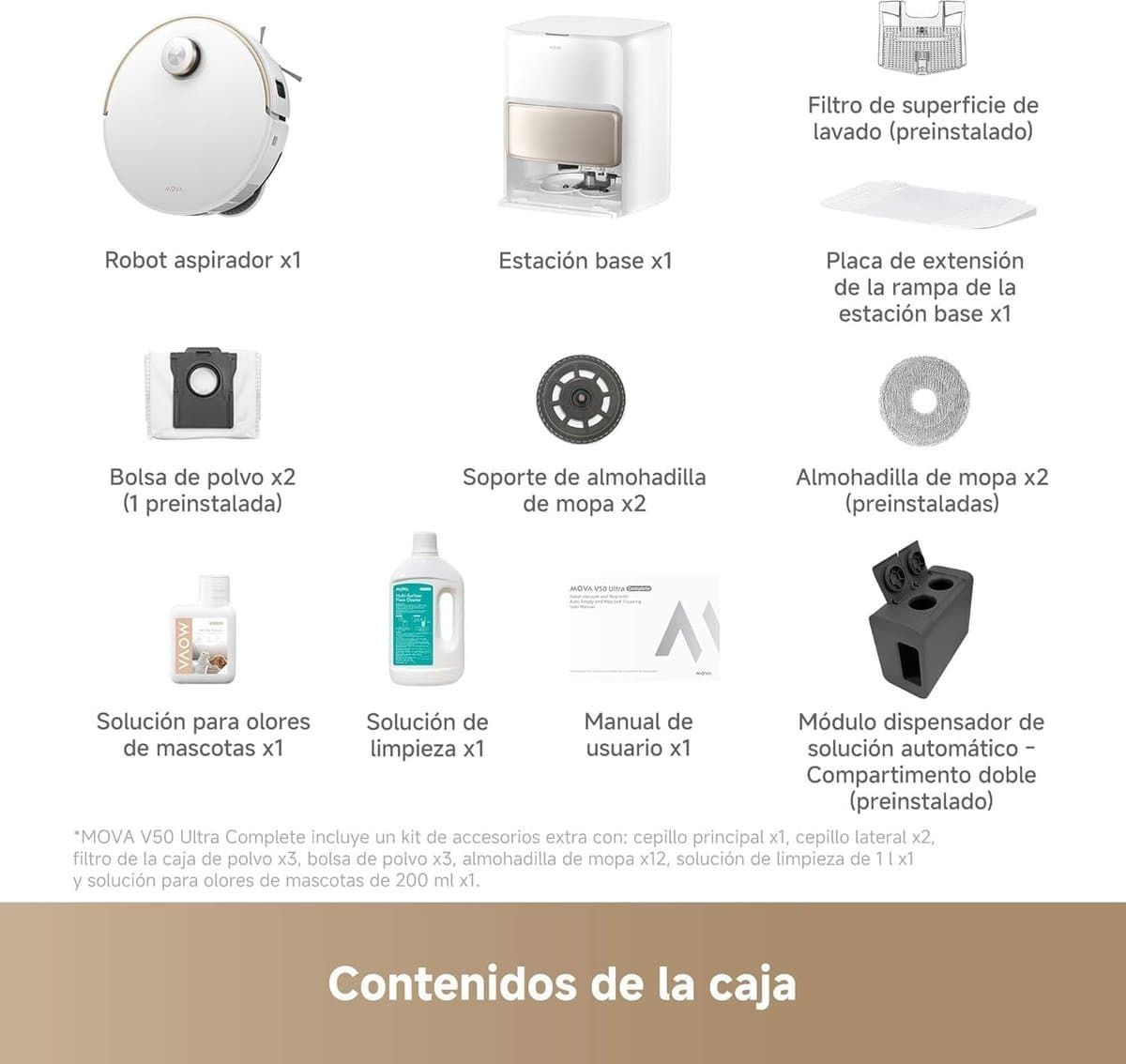 Robot Aspirador MOVA V50 Ultra Complete — Aspirado y Fregado Inteligente - miniatura 6