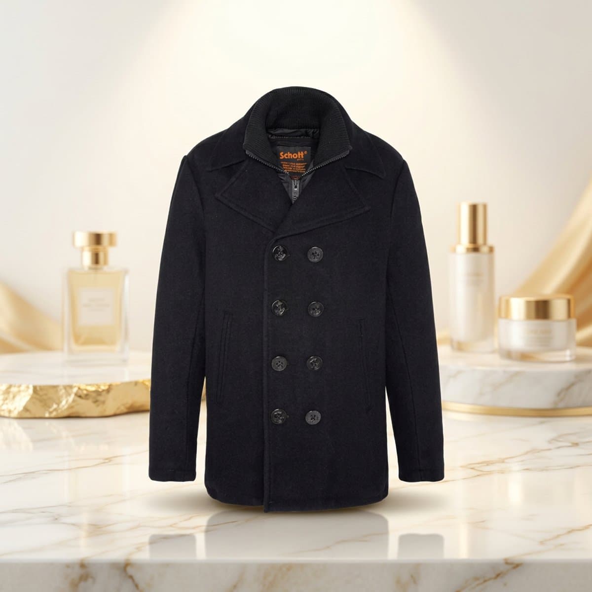 Abrigo Schott NYC Cyclone II Negro — Chaqueton Naval Premium - miniatura 3