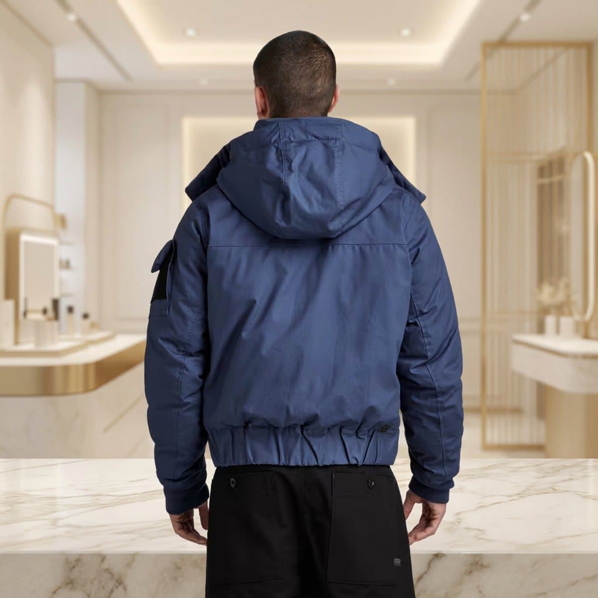 G-Star RAW Flight Bomber Puffer — Rank Blue - miniatura 3