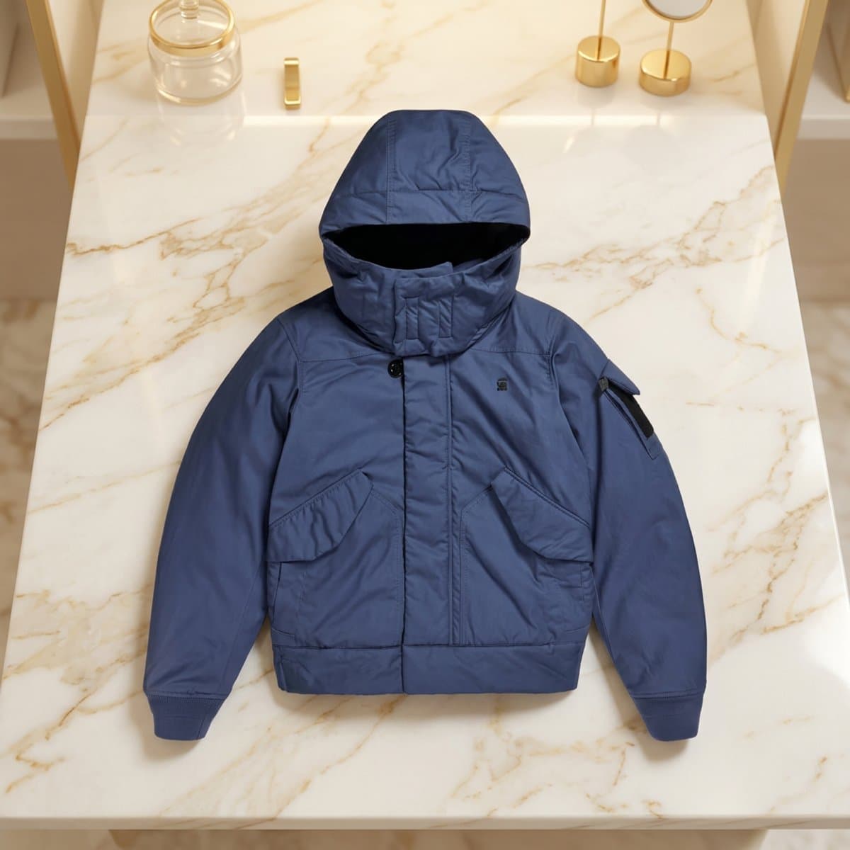 G-Star RAW Flight Bomber Puffer — Rank Blue - miniatura 4