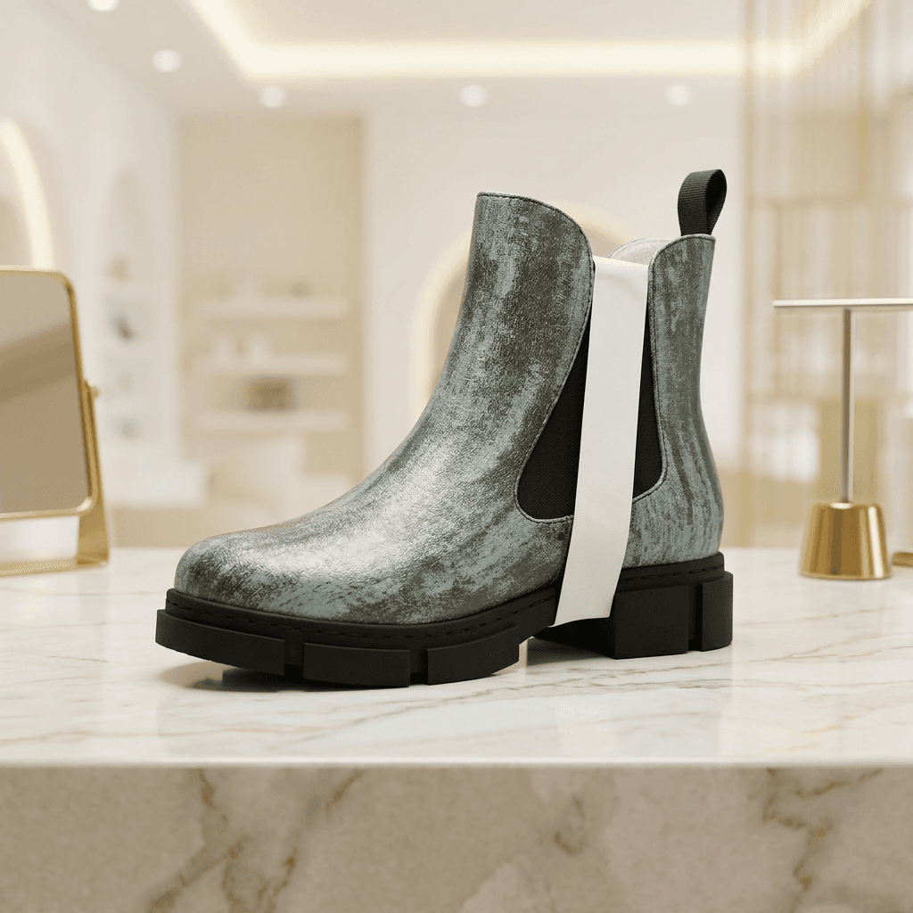 Chattawak Xico · Botín Chelsea Print Kaki — Talla 37