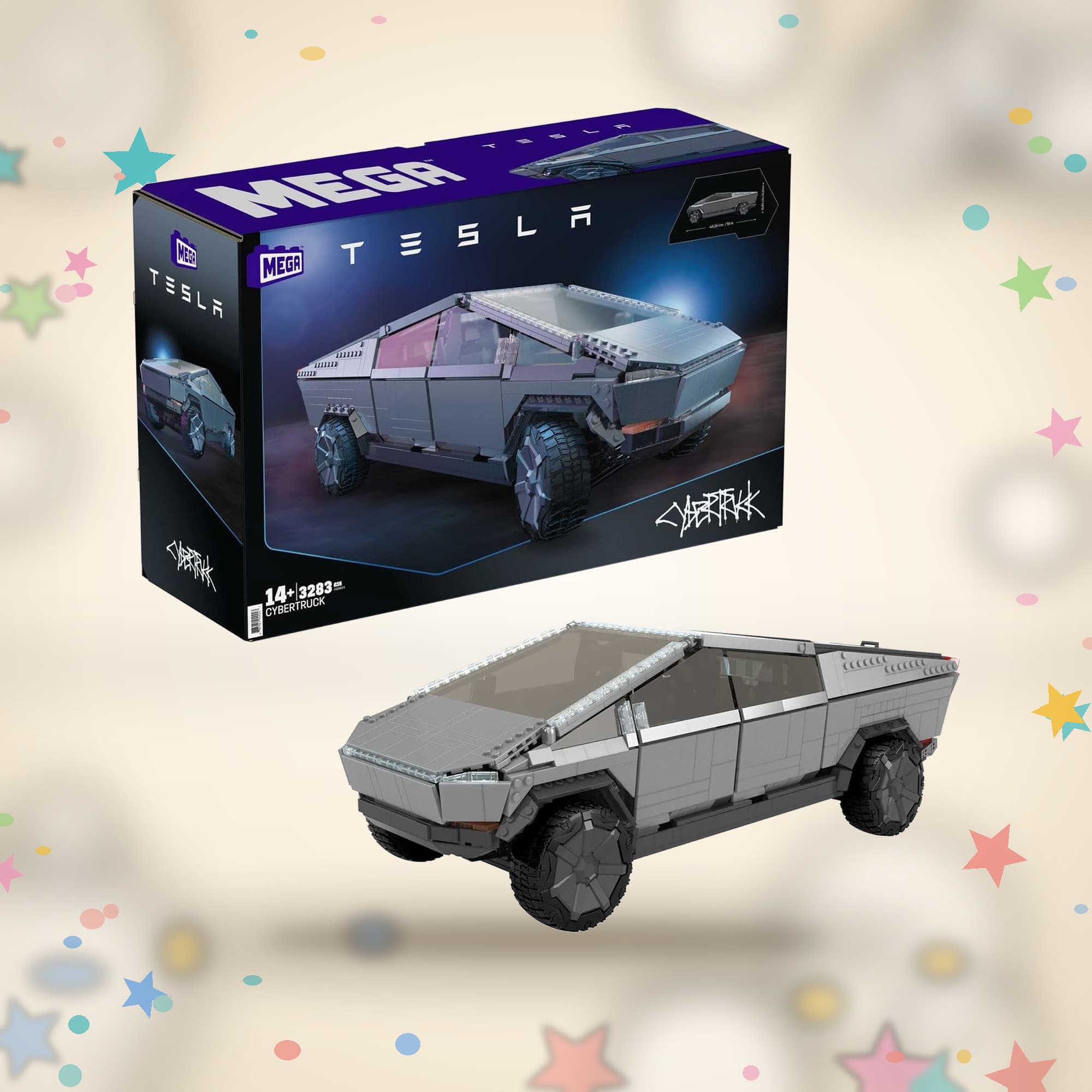 MEGA Tesla Cybertruck — Set de construcción 3283 piezas - imagen 1