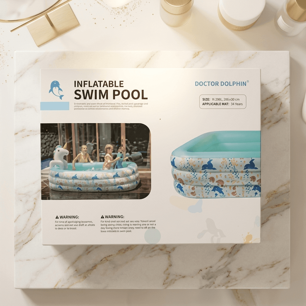 Piscina Hinchable Doctor Dolphin 240x165cm - imagen 1