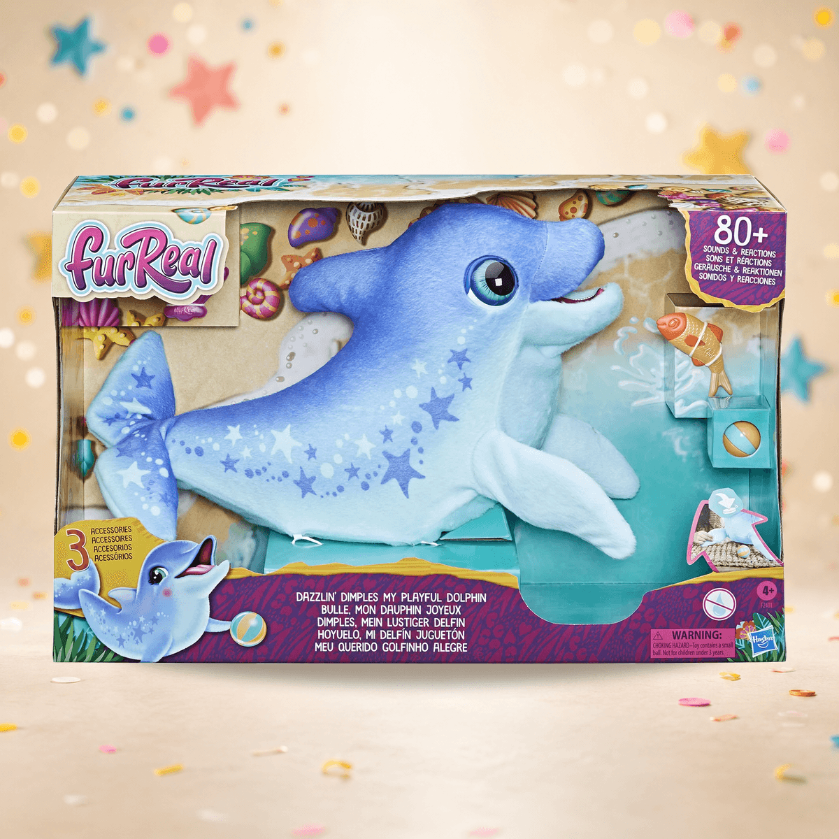 FurReal Dazzlin' Dimples · Mi delfín juguetón