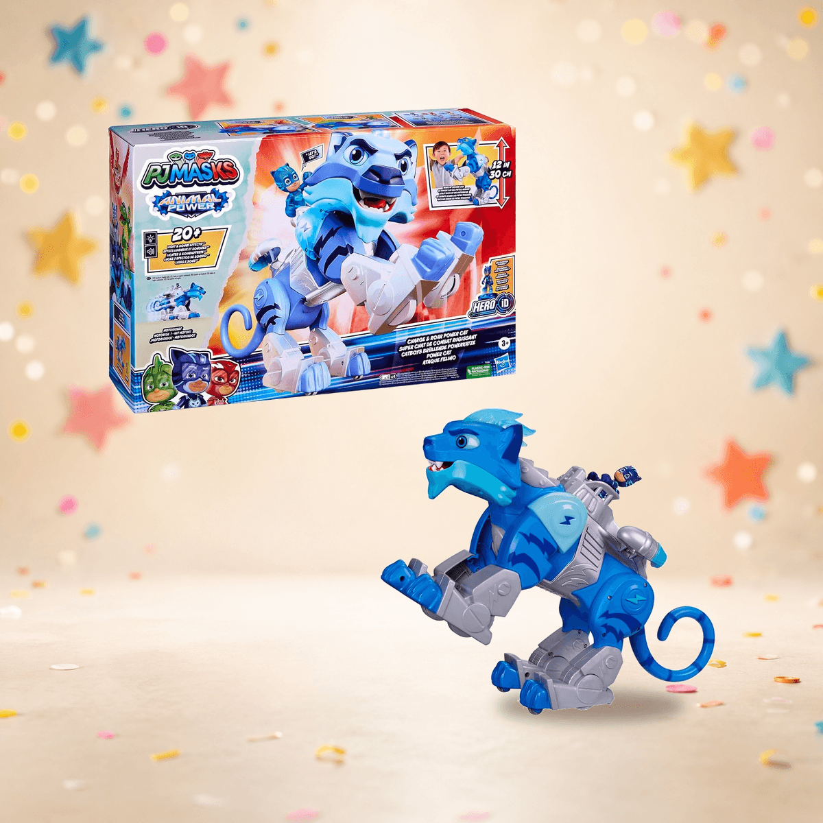 PJ Masks Animal Power · Power Cat motorizado con Gatuno