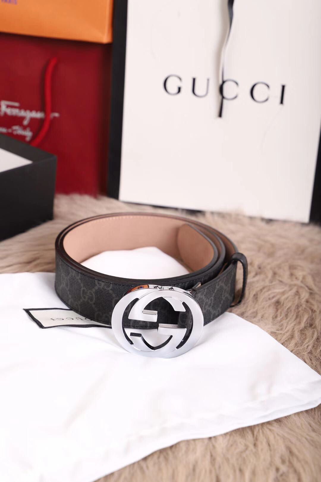 Ceinture simple couche Gucci 38 mm