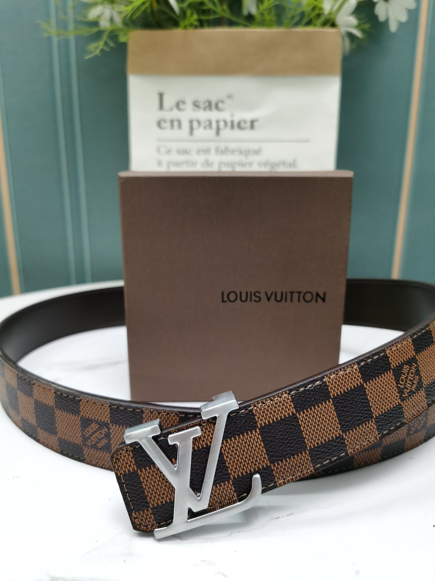 Ceinture Initiales LV 35 mm