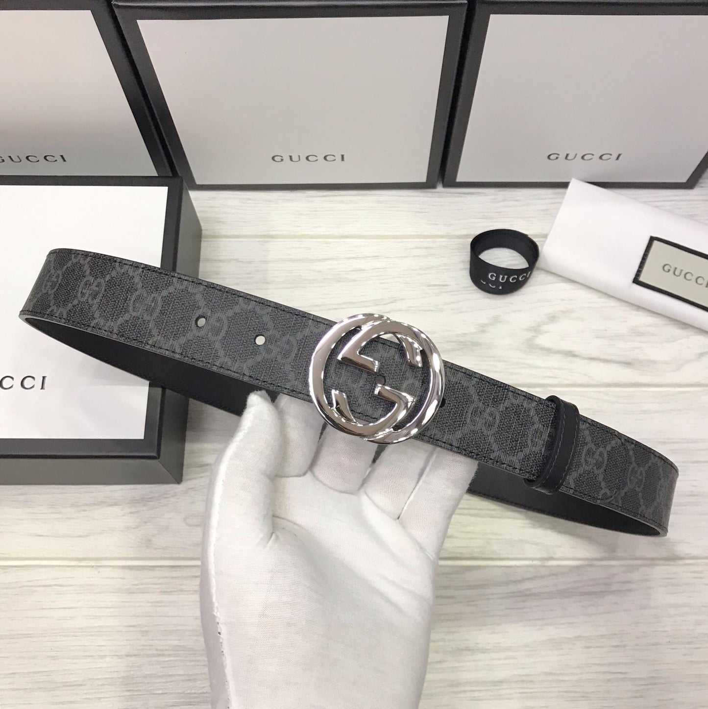 Cinto Dupla Face Gucci 38mm