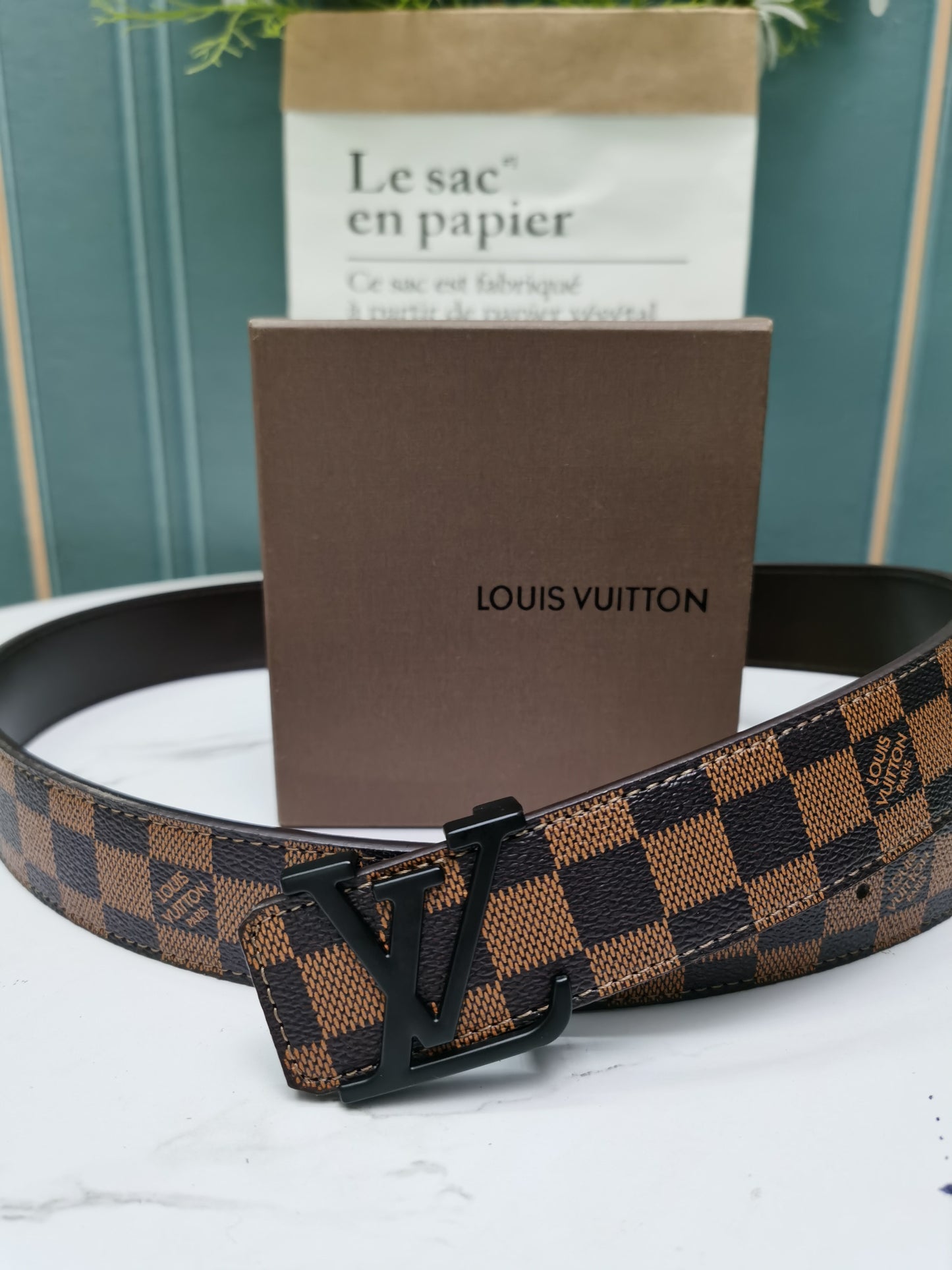 Ceinture Initiales LV 35 mm